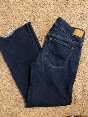 American Eagle Outfitters Women's Dark Indigo Straight Leg Jeans